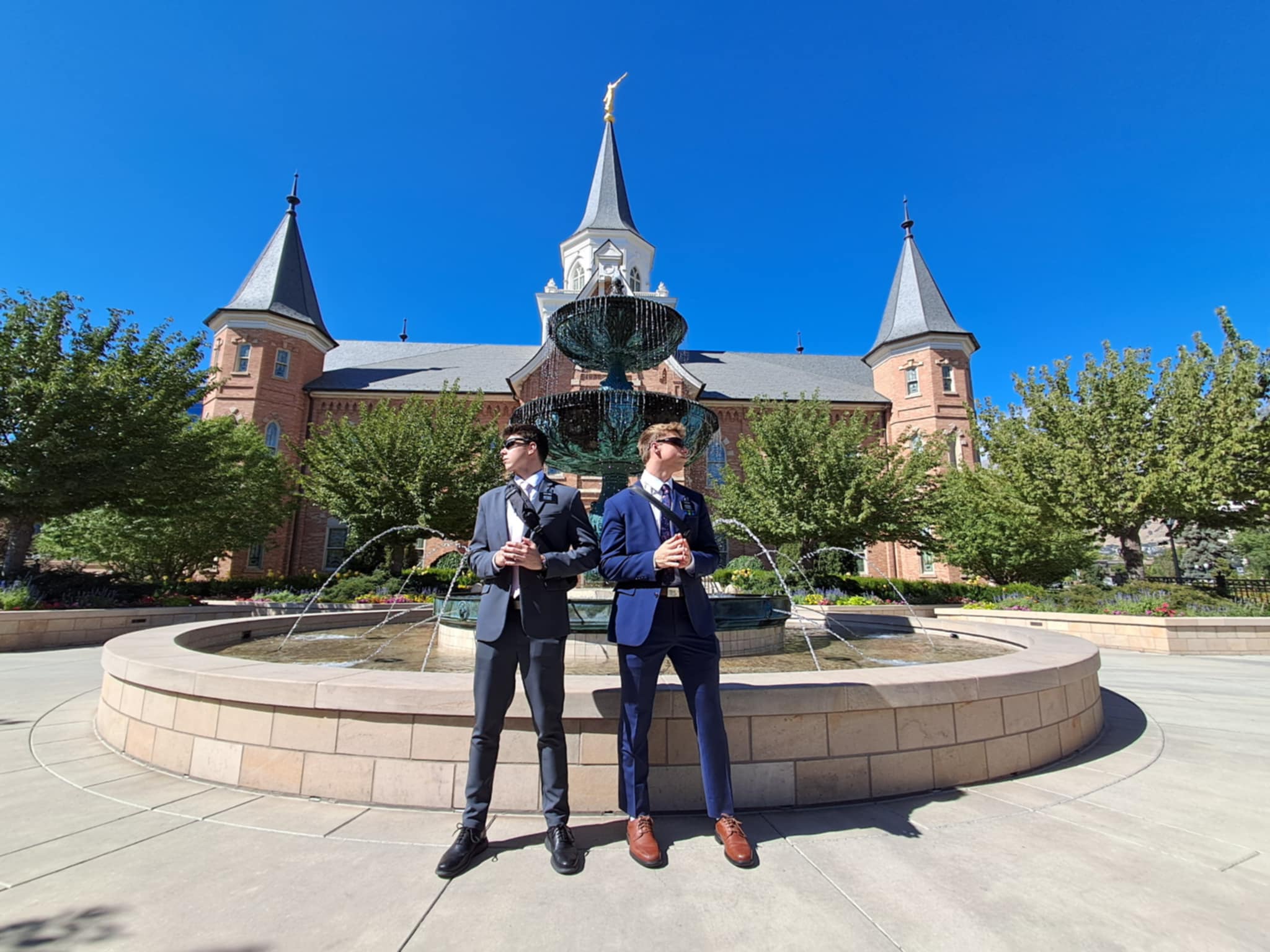 Provo City Center Temple with Elder Pond